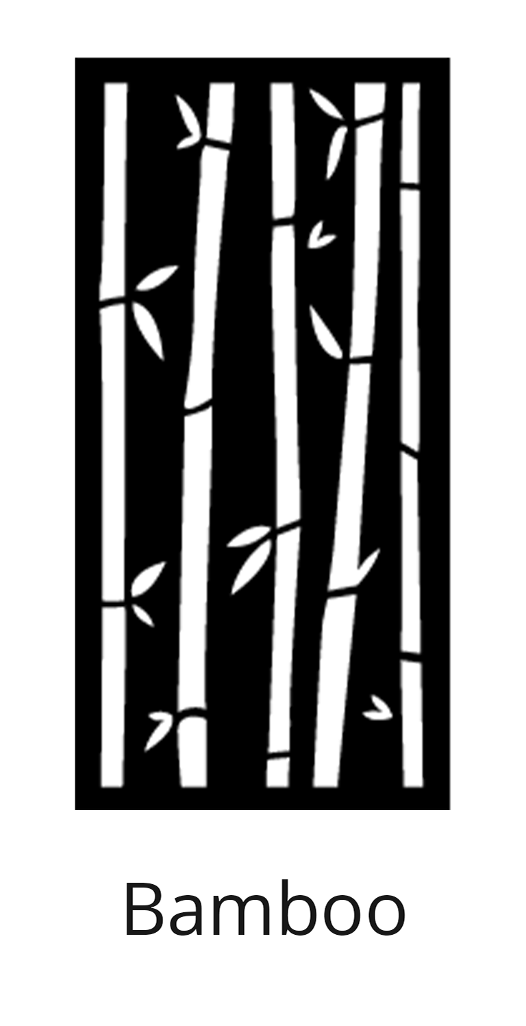 Lazer Cut Gate Design - Style Lazer 0029 Bamboo Gate