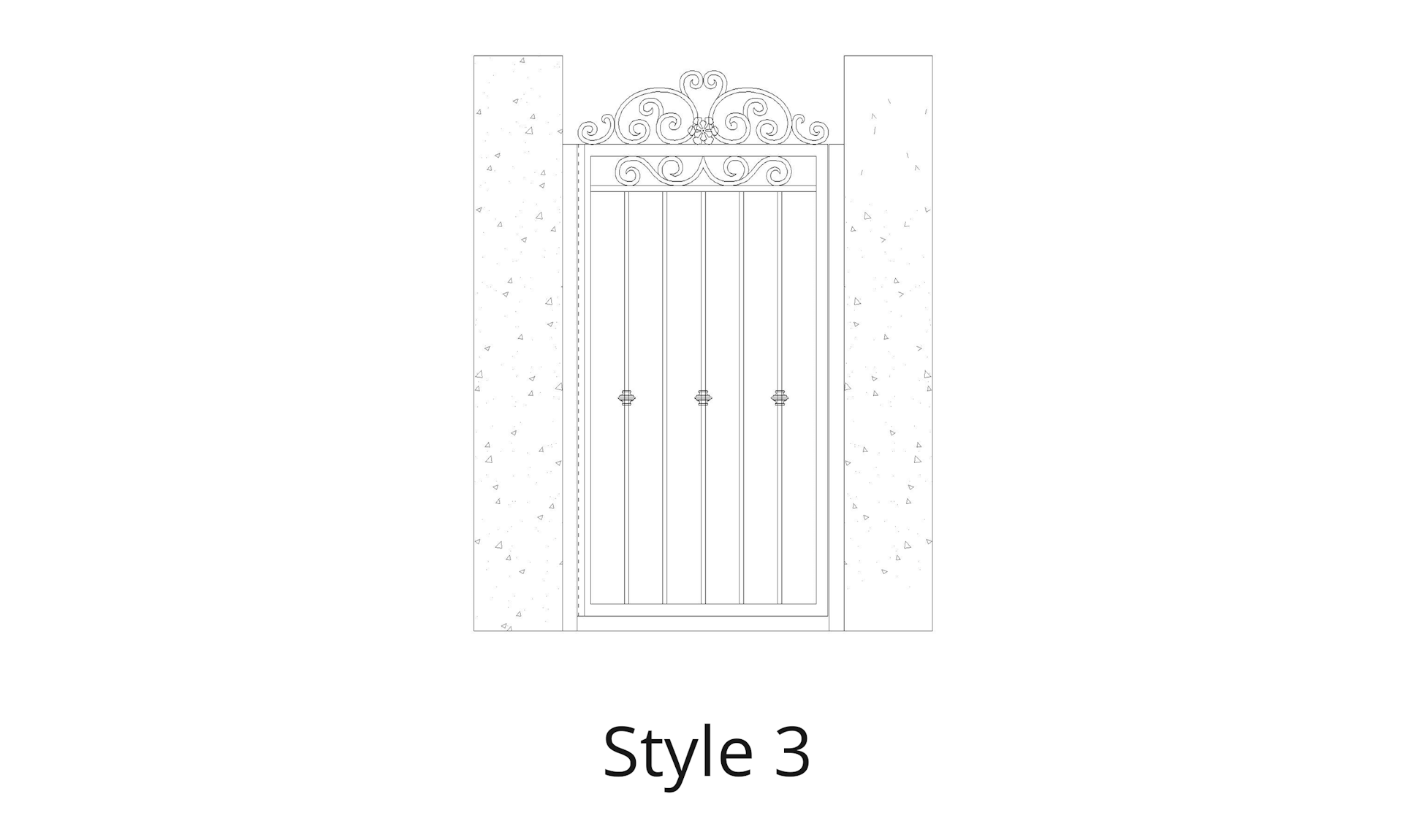 Luxury Wrought Iron Gates - Style S3 Gate