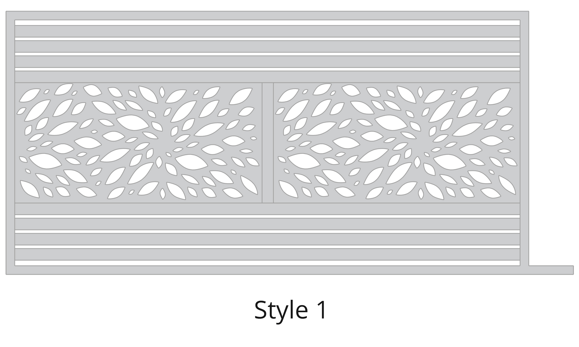 Lazer Cut Gate Design - Style-1-2 Gate