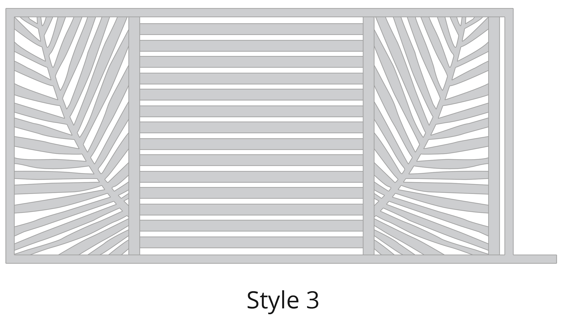 Lazer Cut Gate Design - Style-3-2 Gate