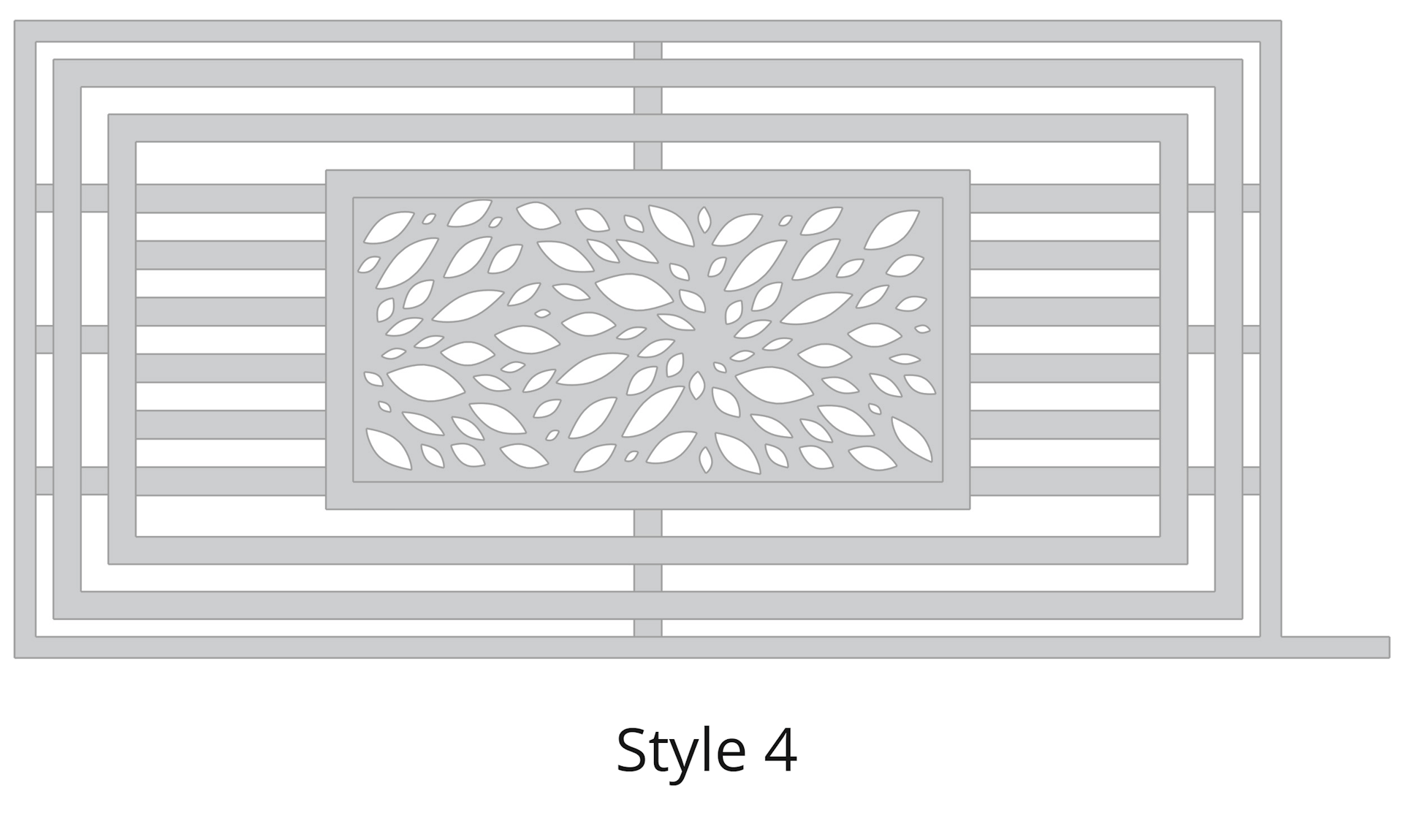 Modern Contemporary Gate - Style-4-1 Gate