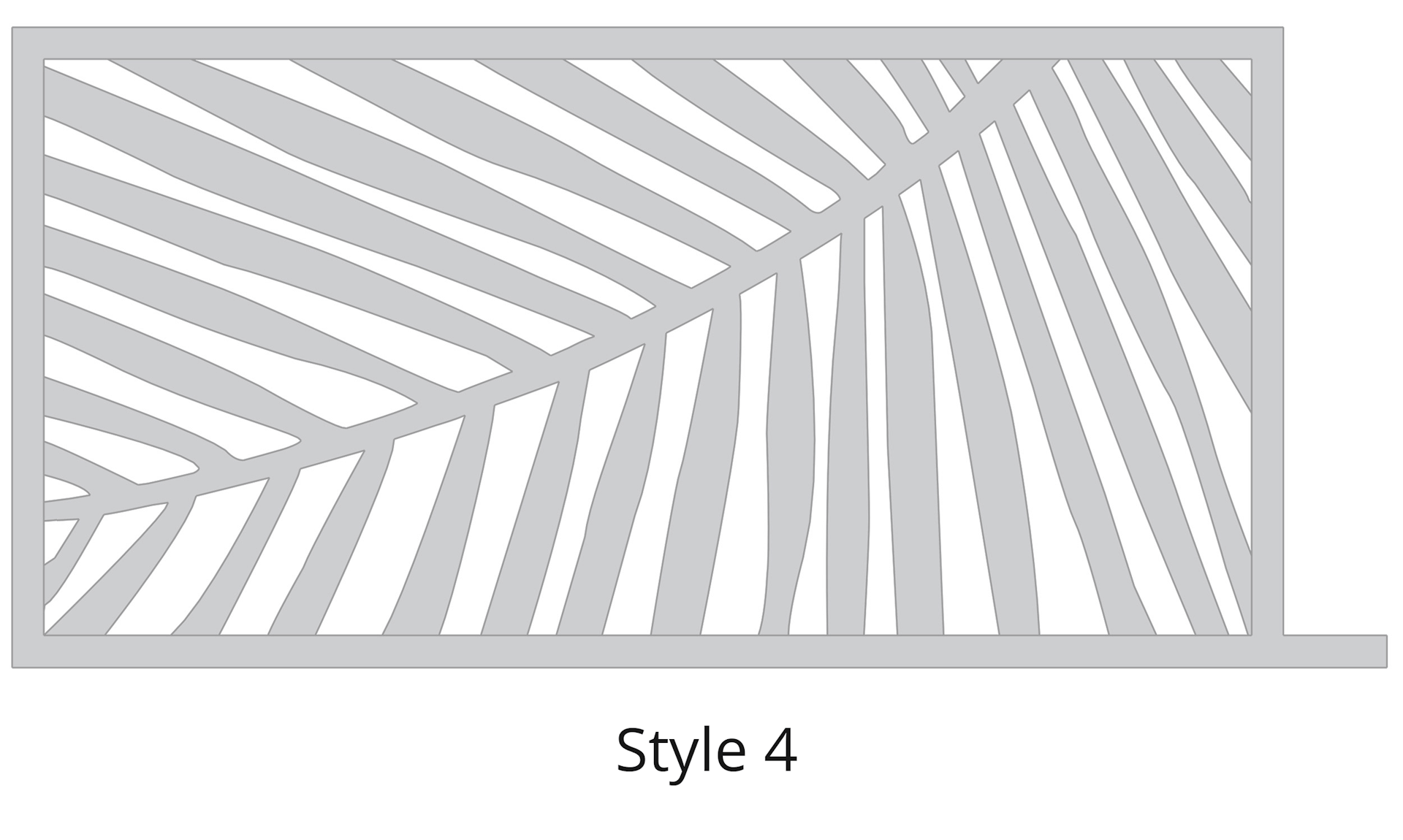 Lazer Cut Gate Design - Style-4-2 Gate