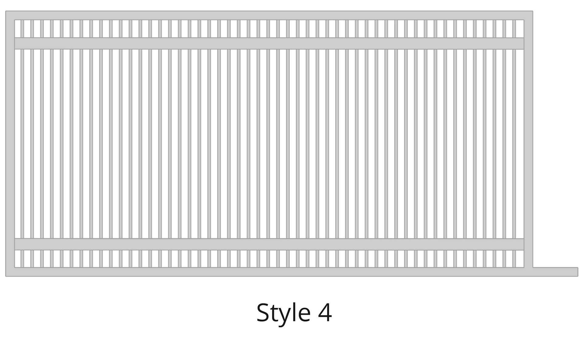 Style #4 Sliding Gate