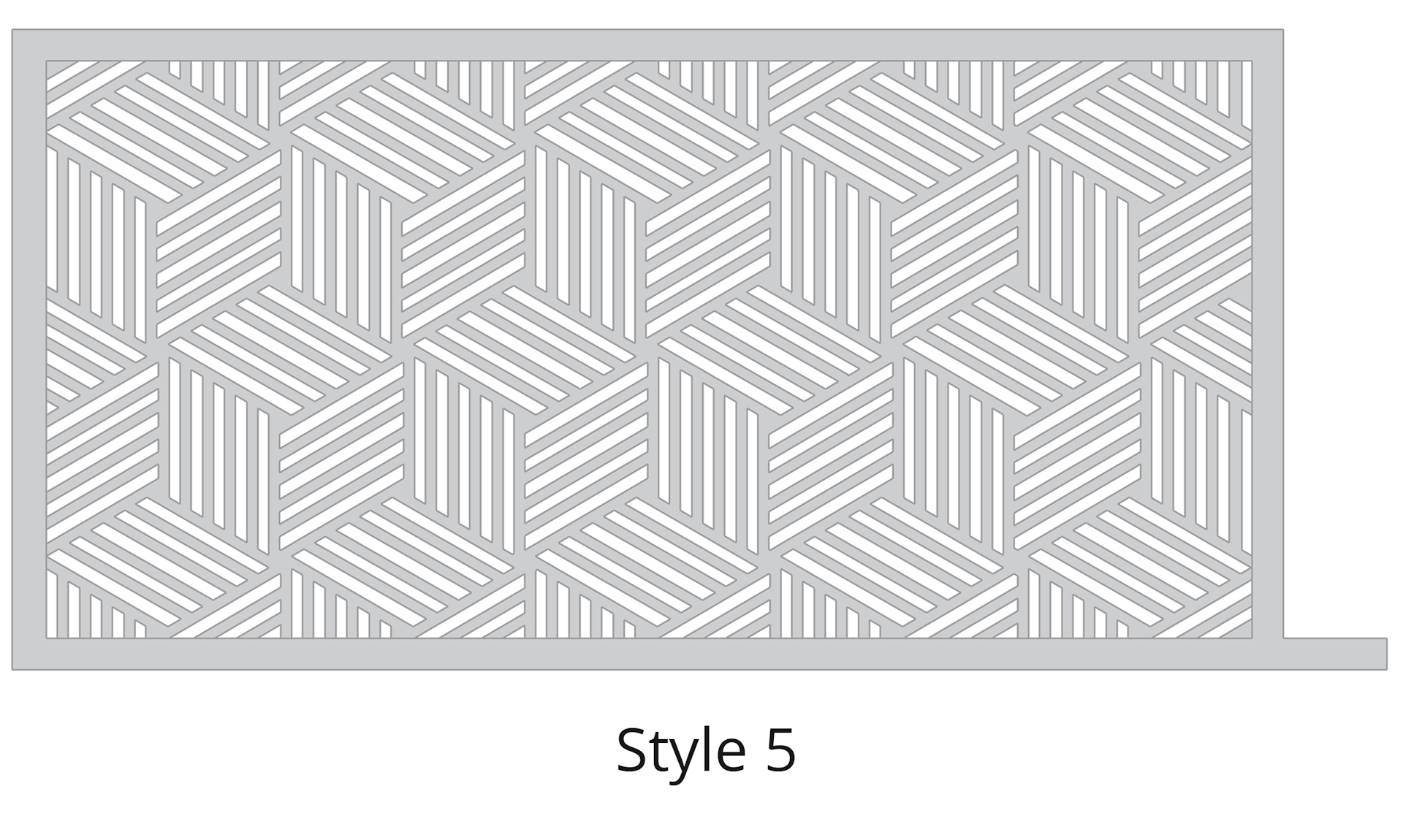 Lazer Cut Gate Design - Style-5-1 Gate