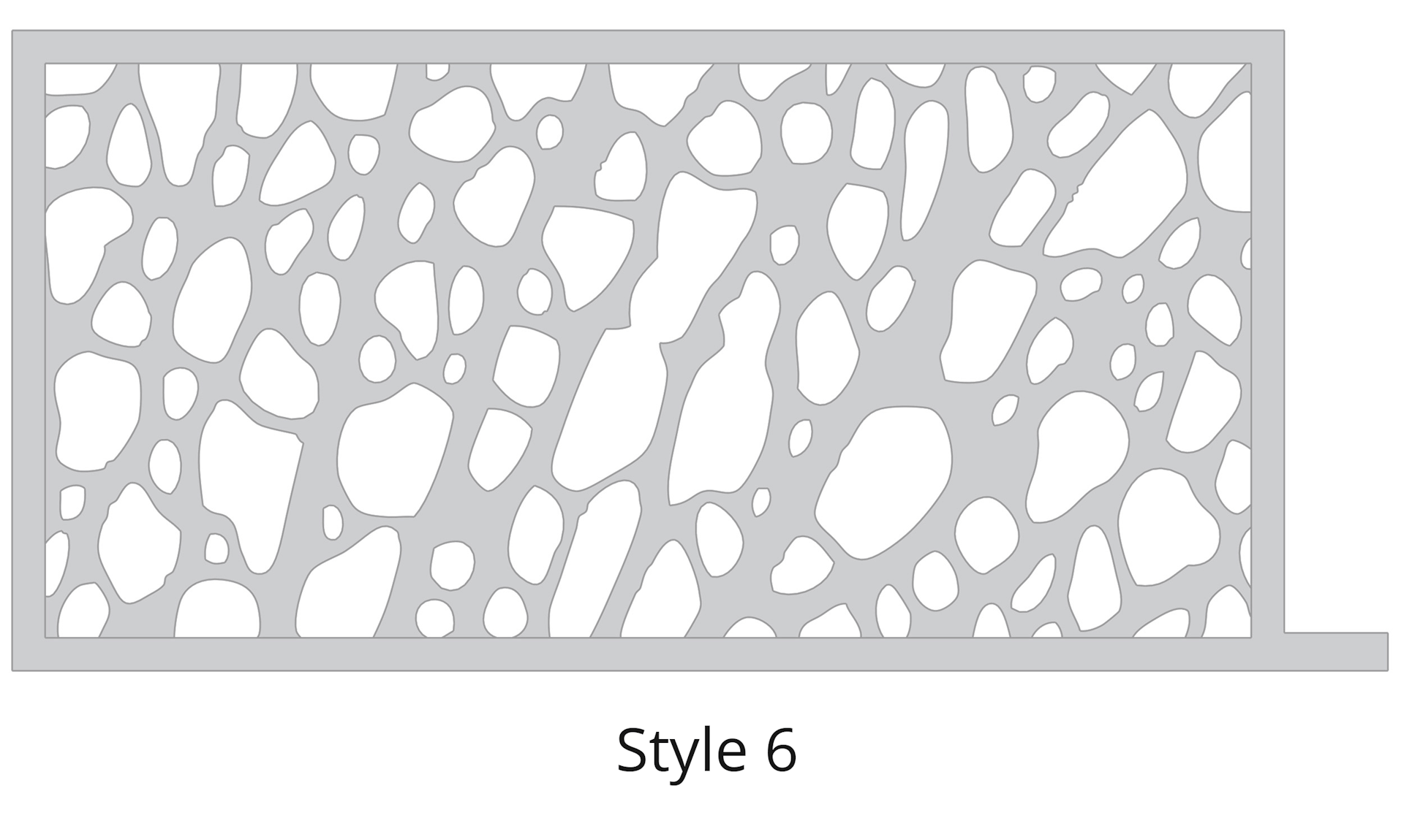 Lazer Cut Gate Design - Style-6-1 Gate