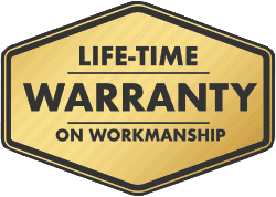 Lifetime Warranty on Workmanship