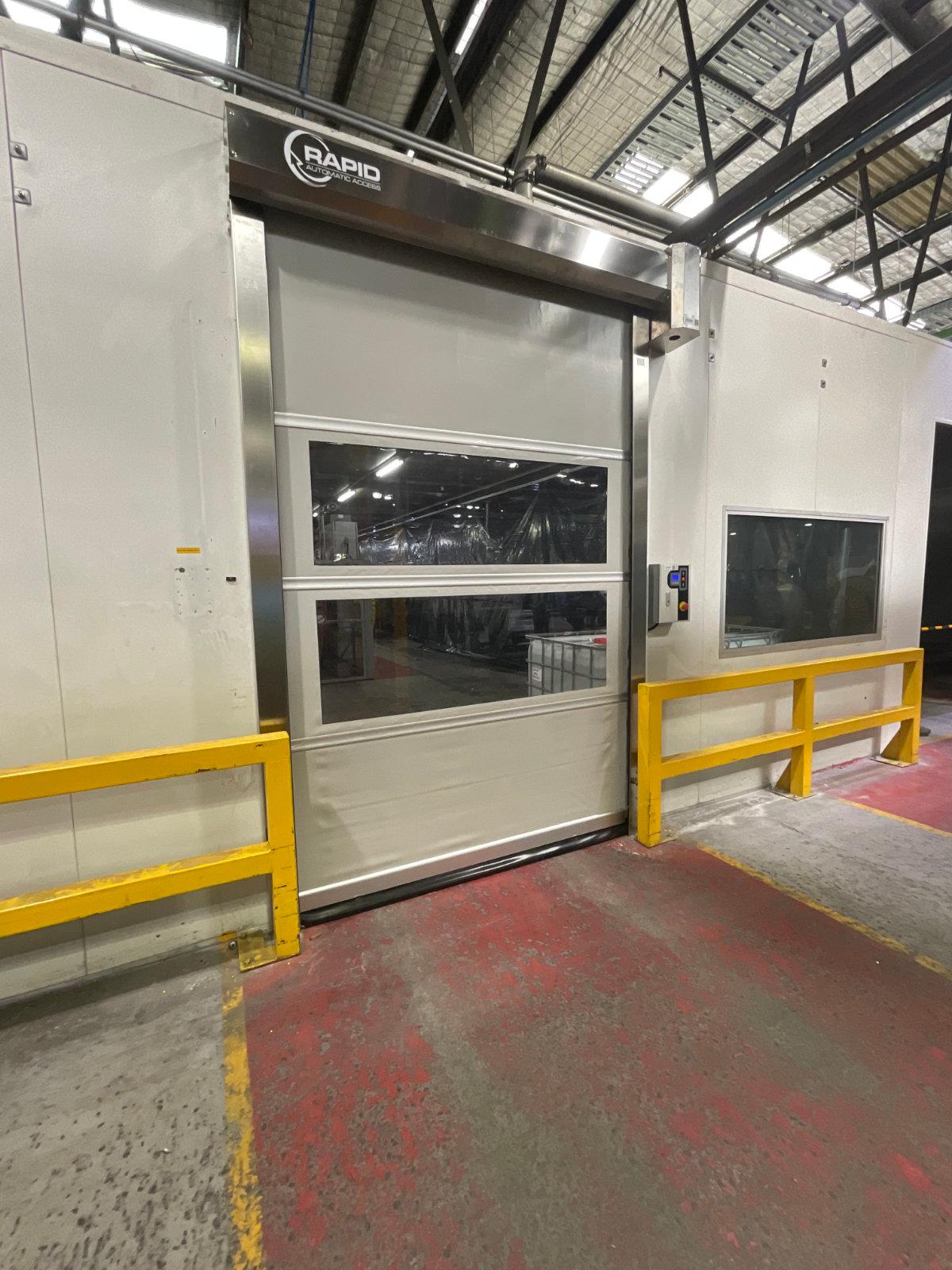 High-speed door at cables depot.