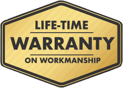 Lifetime warranty on workmanship