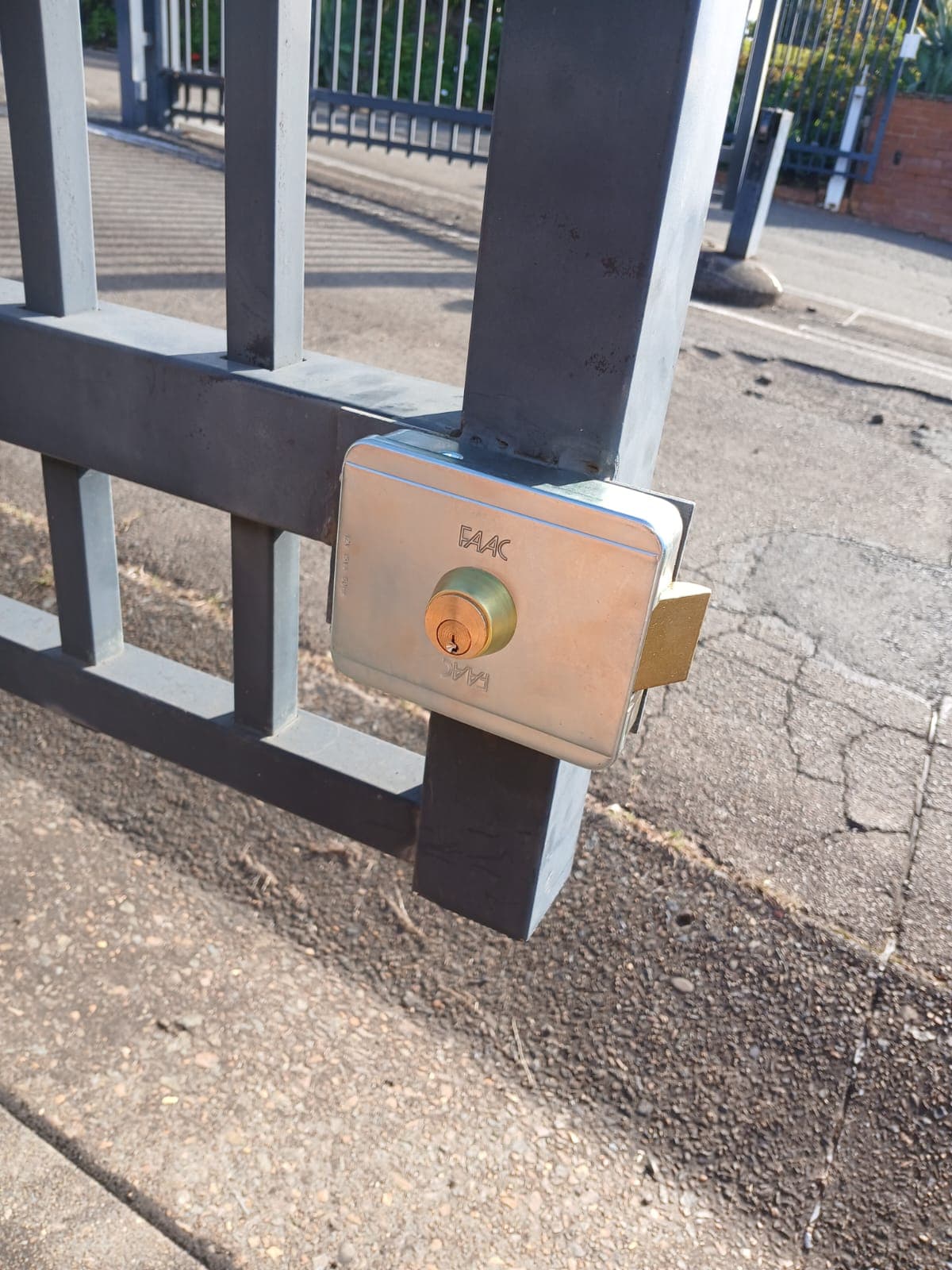 Industrial gate automation control panel.