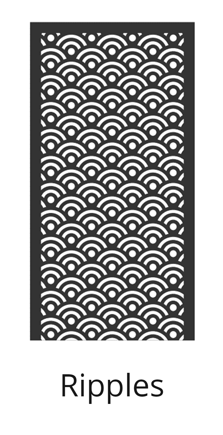 Lazer Cut Gate Design - Style Ripples