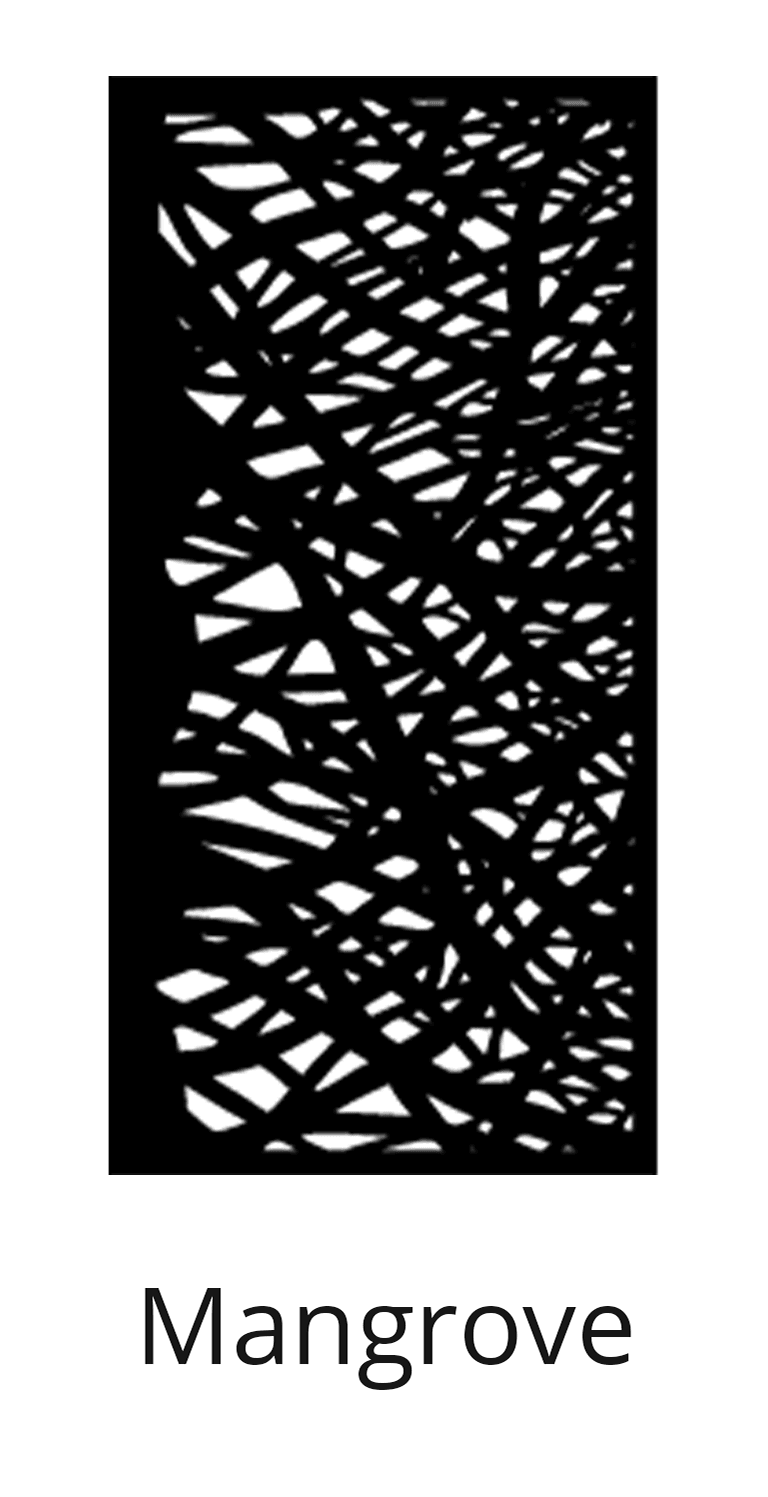 Lazer Cut Gate Design - Style Mangrove