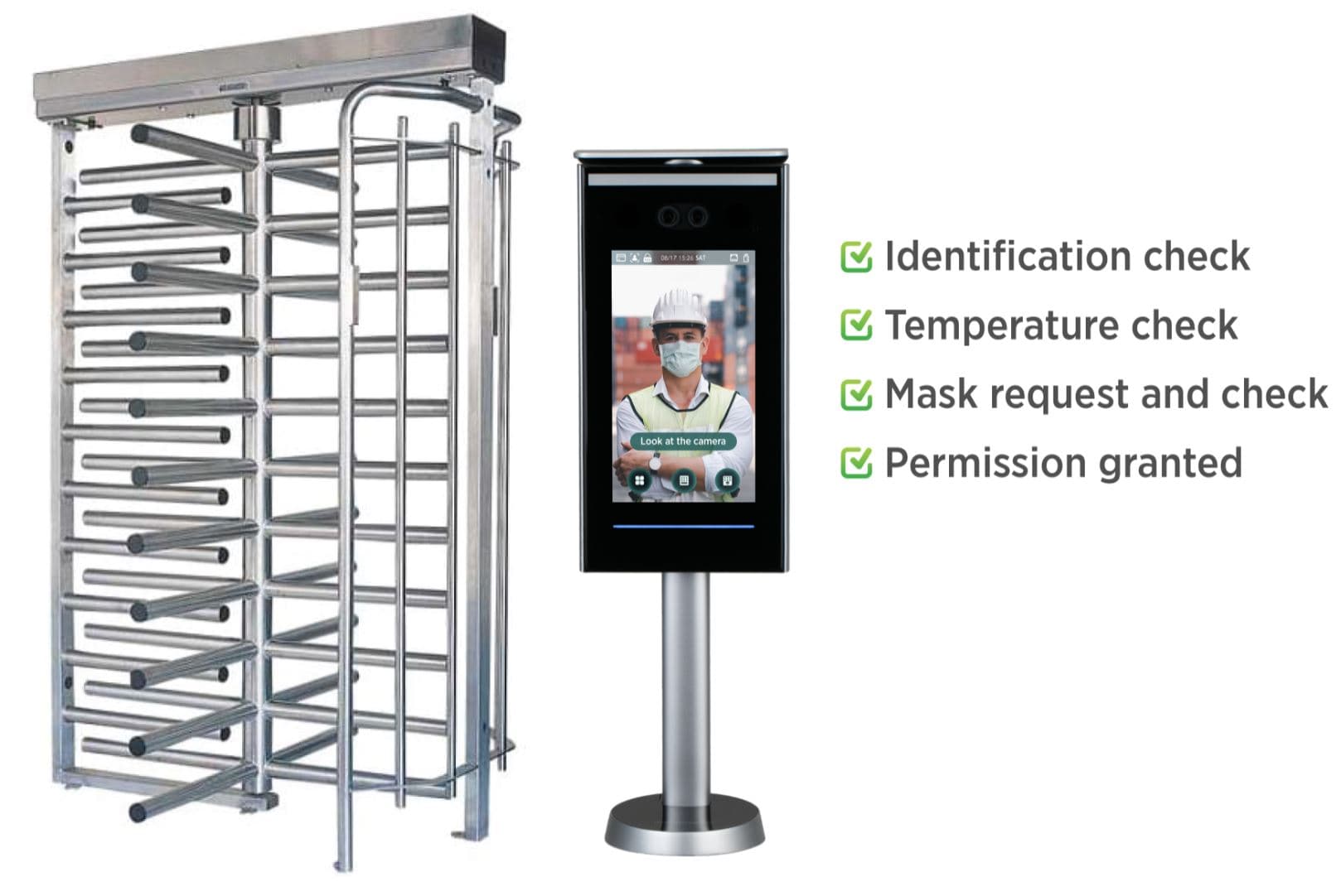 Facial Recognition Temperature Checks Station