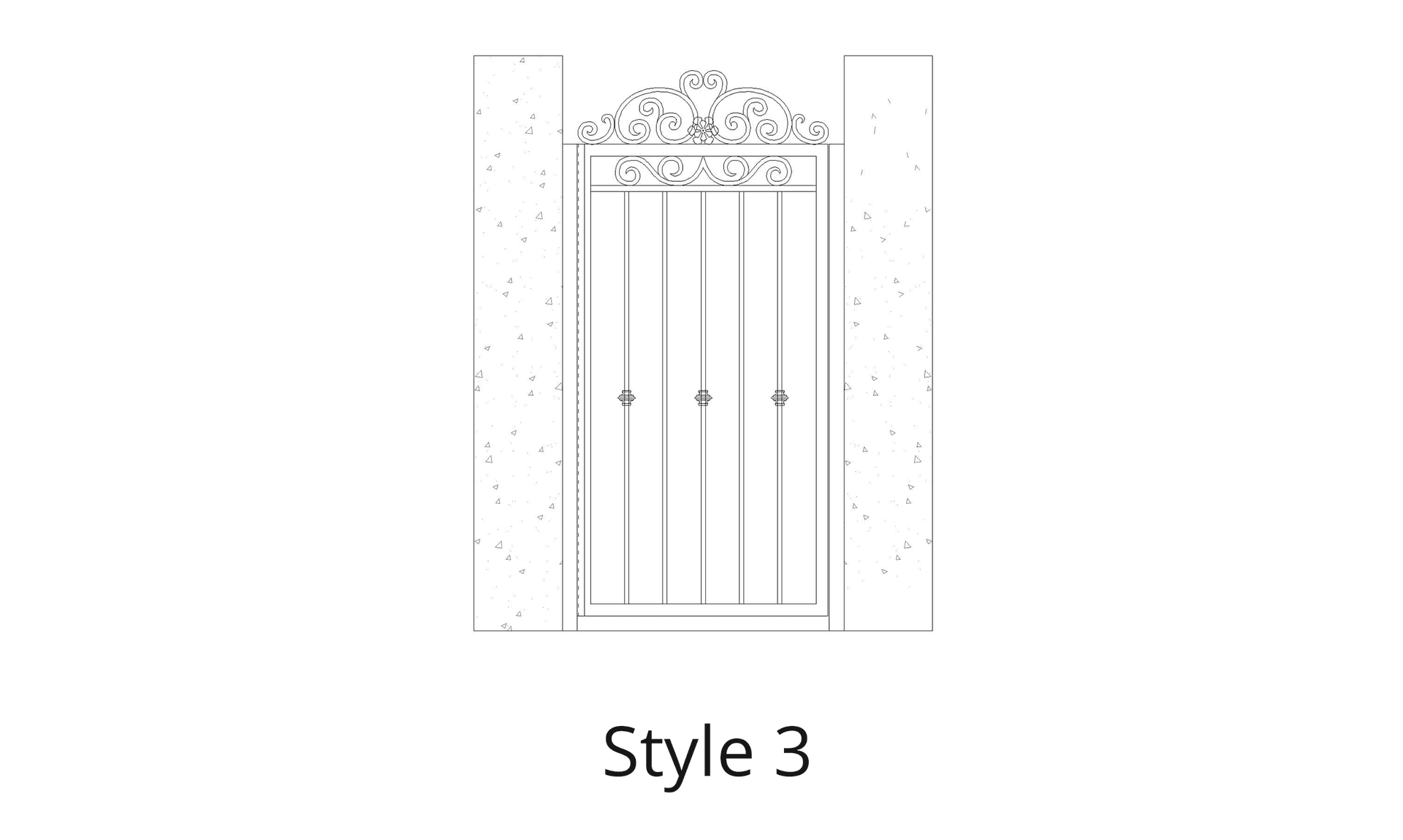 Luxury Wrought Iron Gates - Style S3 Gate