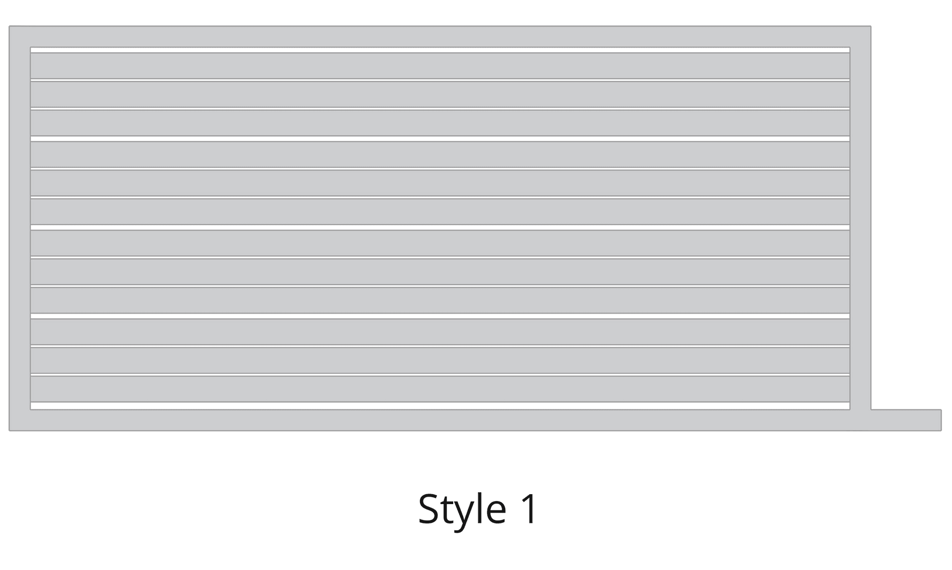 Modern Contemporary Gate - Style-1-1 Gate