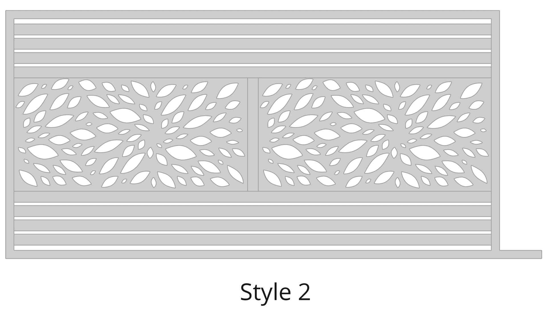 Modern Contemporary Sliding Gates - Style 2