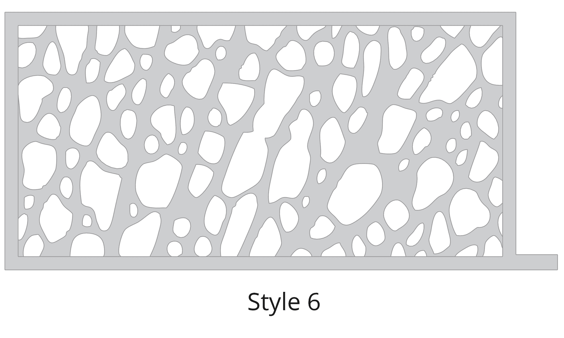 Lazer Cut Gate Design - Style-6-1 Gate